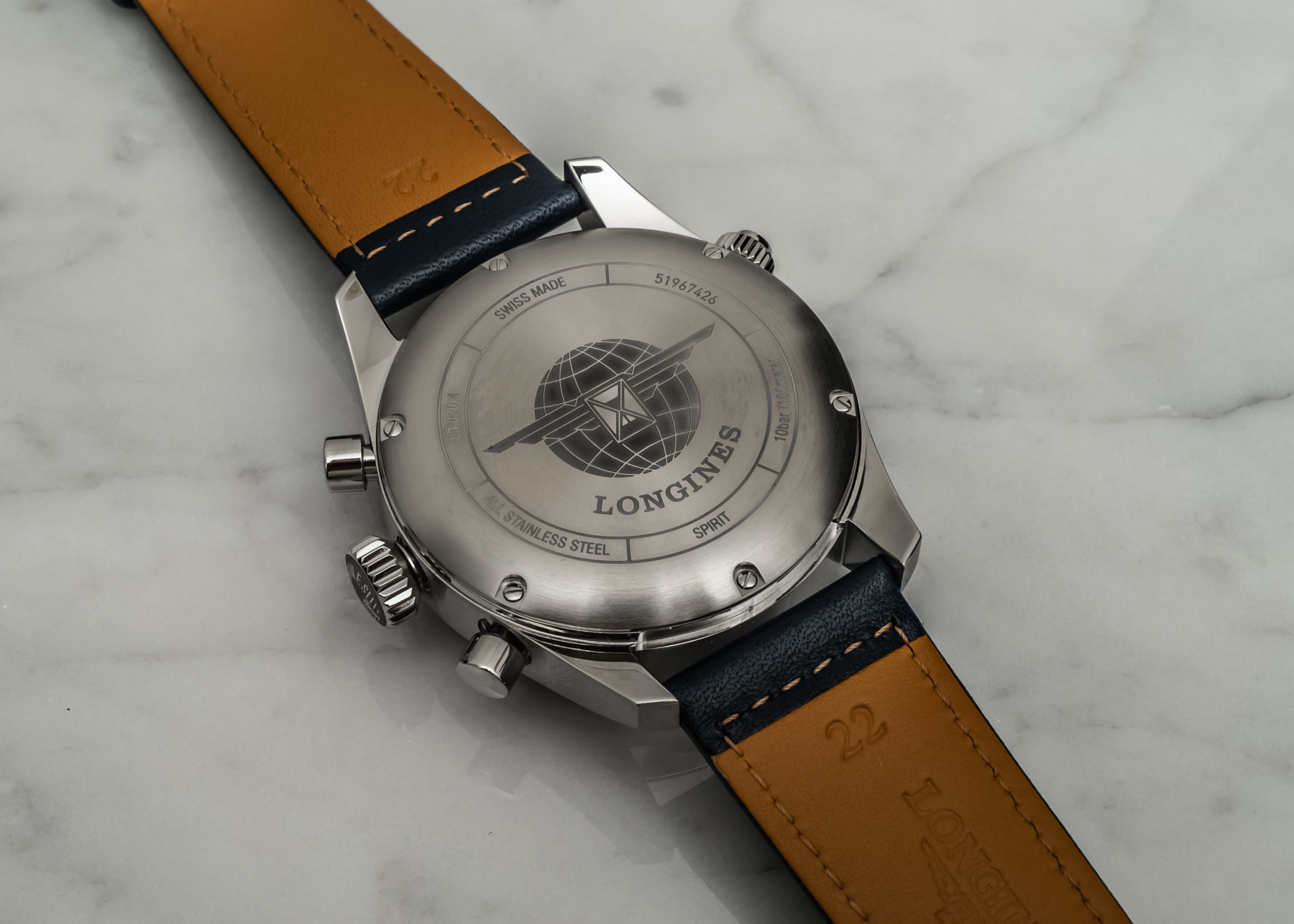 浪琴Spirit Chronograph藍盤計時碼表