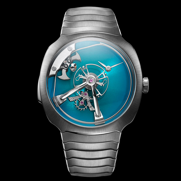 熊貓打碟!2023OnlyWtach我最可愛-H. Moser ? MB&F Streamliner Pandamonium疾速者三問報時腕表